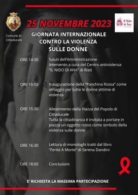 GIORNATA INTERNAZIONE CONTRO LA VIOLENZA SULLE DON